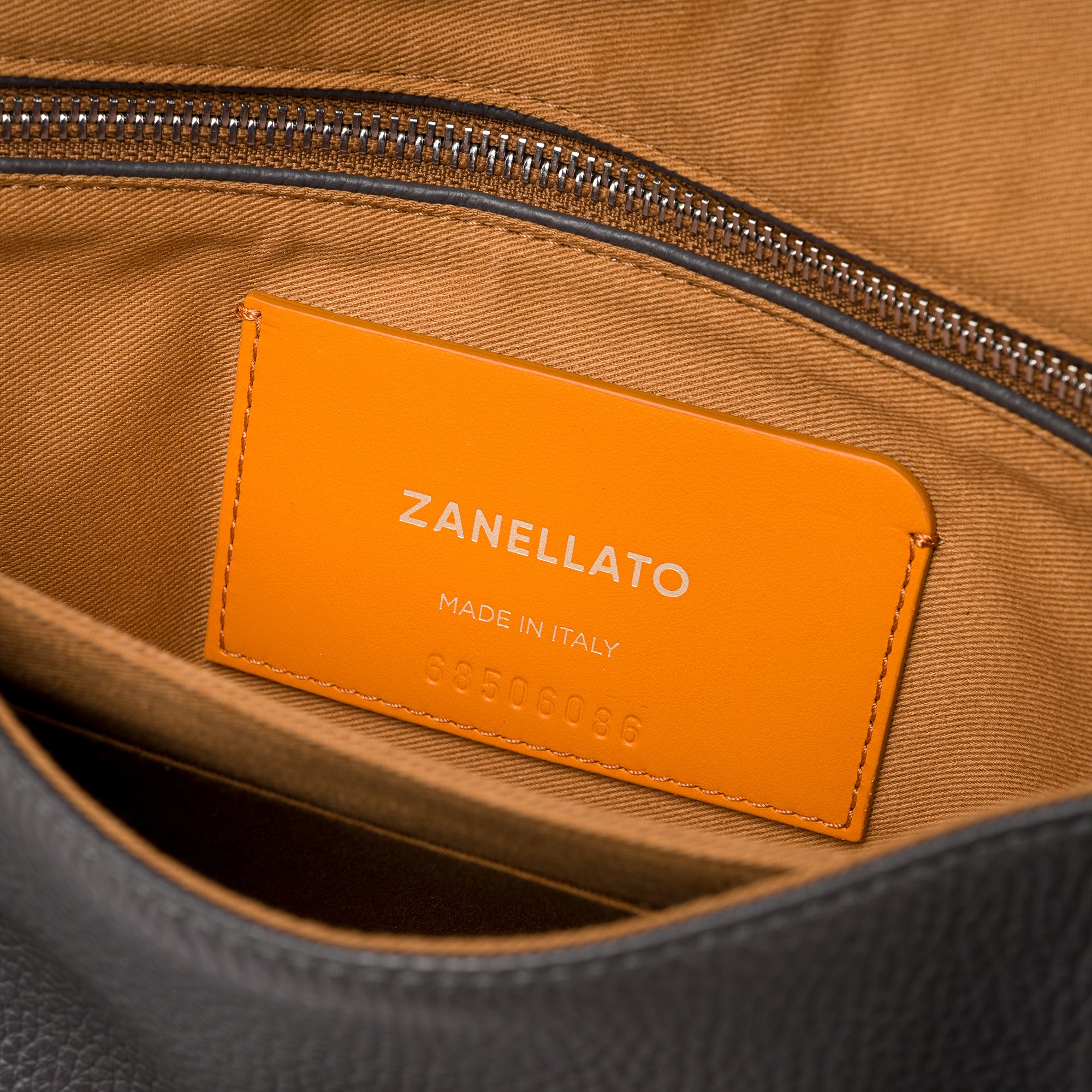 Zanellato Postina® S borsa a mano e tracolla grigia martellata