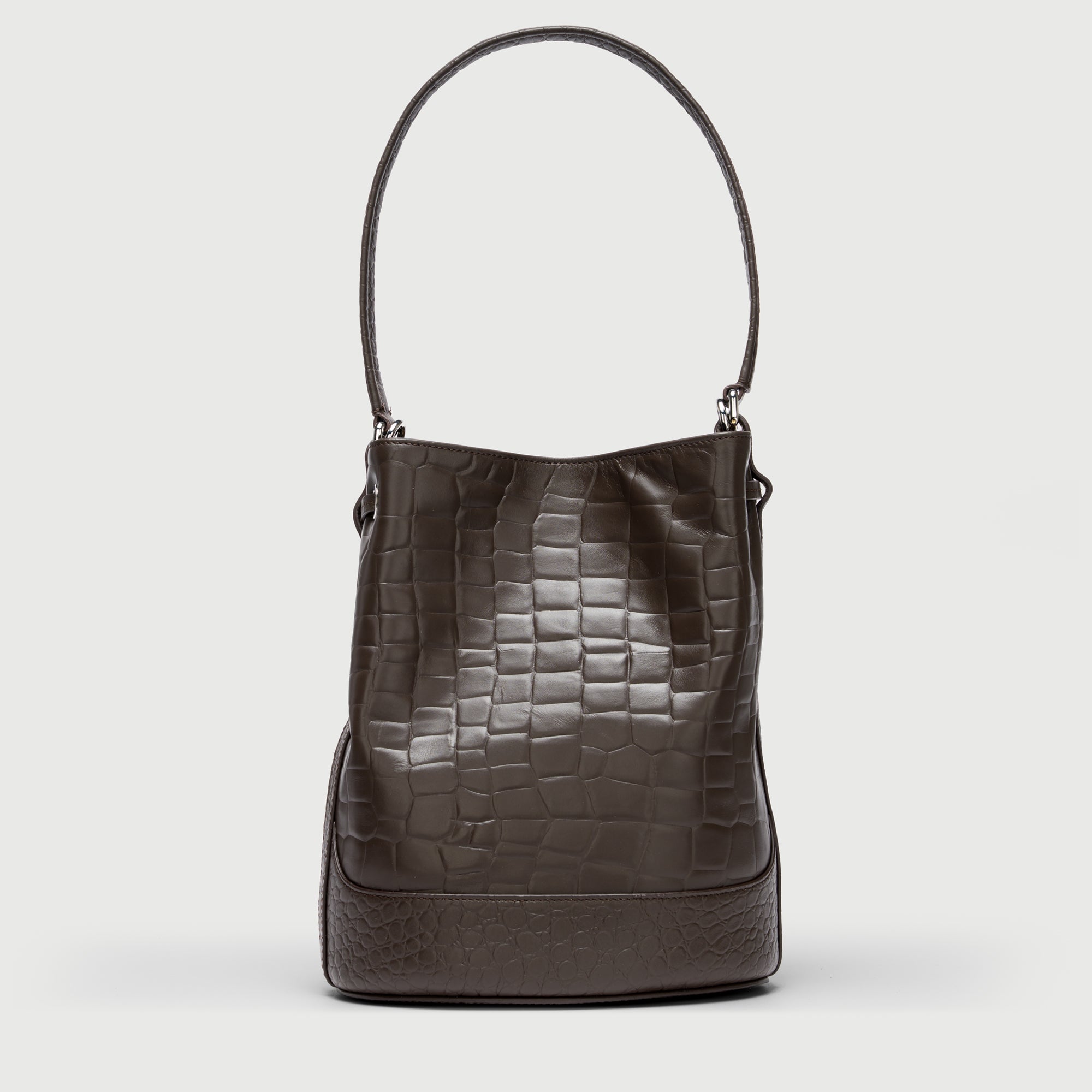 Zanellato Mondà® S borsa Brown Espresso in pelle stampata