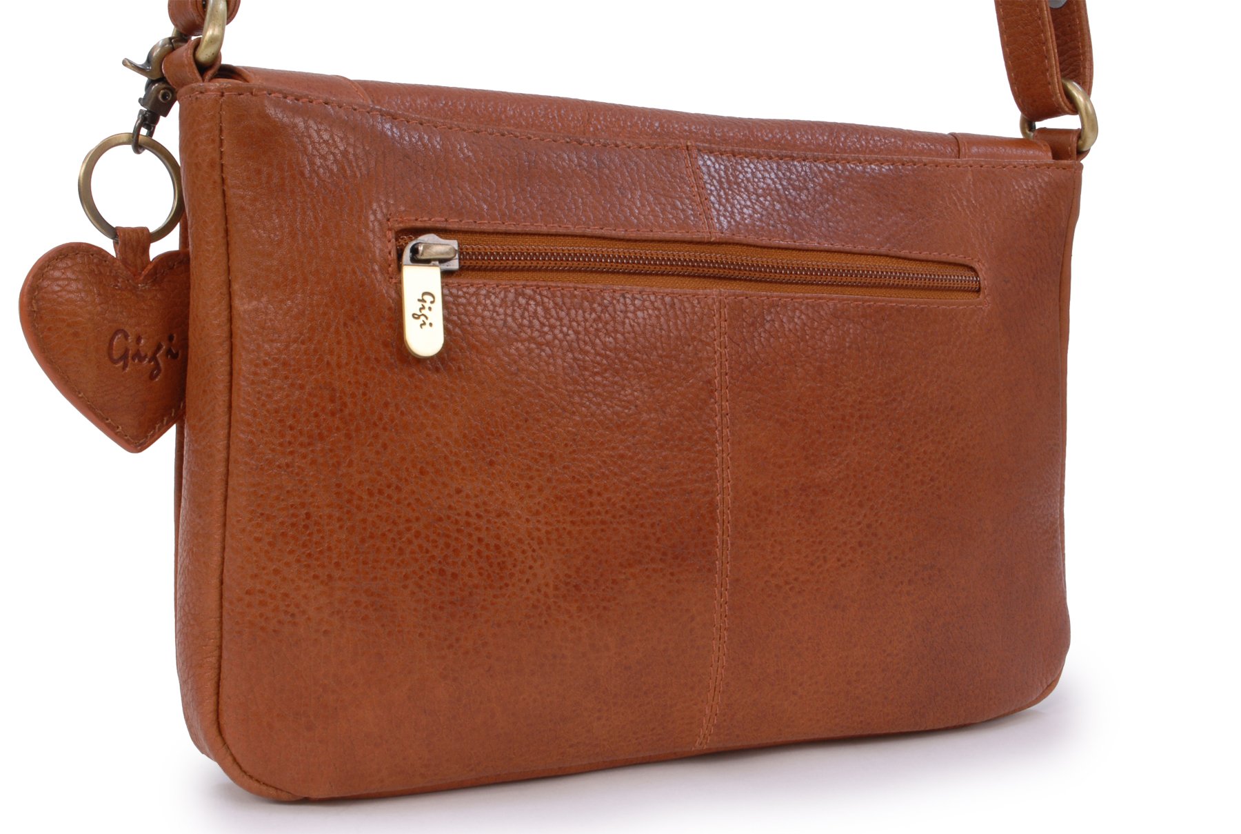 Gigi Giovanna Collection 8948AG borsa a tracolla marrone chiaro in pelle